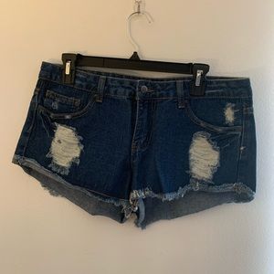 Forever 21 Distressed Mini Shorts Size 28